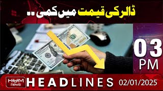 Hum News Headlines | Downfall Of Dollar ? | 03 PM