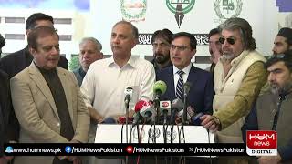 🔴Live: PTI Leaders Umar Ayub Media Talk | Hum News