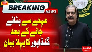 Ali Amin Gandapur First Statement After Removal from K-P PTI's Post | CM-Ship Khyber Pakhtunkhwa