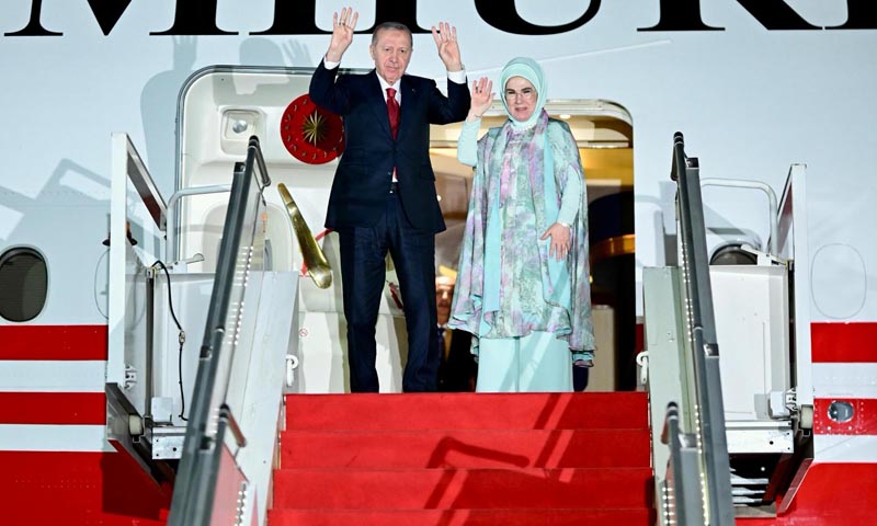 ترک صدر طیب ایردوا ن دورہ پاکستان مکمل کرنے کے بعد روانہ واپس روانہ