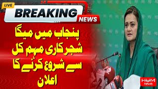 Mega Tree Plantation Project to Start in Punjab from Tomorrow | Maryam Aurangzeb | Hum News