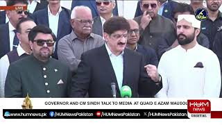 🔴LIVE: Governor and CM Sindh Media Talk | Hum News