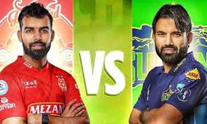 پاکستان سپر لیگ 10 ، ملتان سلطانز اور اسلام آباد یونائیٹڈ کے درمیان میچ آج ہوگا میچ آج کھیلا جائیگا