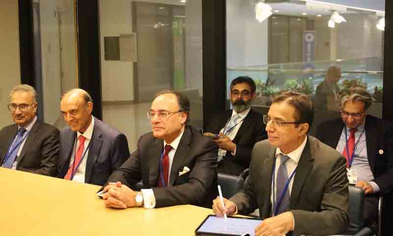 وزیرخزانہ کی واشنگٹن میں اہم ملاقاتیں، دوطرفہ اقتصادی تعاون کووسعت دینے پر اتفاق اہم ملاقاتیں