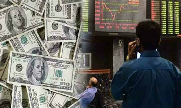 اسٹاک مارکیٹ میں کاروبار کا منفی آغاز ، ڈالر مزید سستا ہو گیا