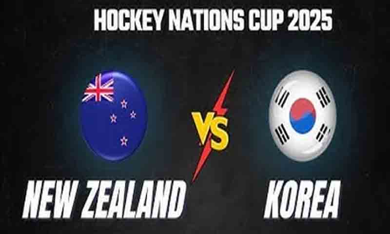 ایف آئی ایچ نیشنز کپ: نیوزی لینڈ نے جنوبی کوریا کو شکست دیکر فائنل میں جگہ بنا لی جنوبی کوریا کو شکست