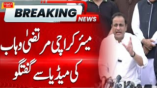 🔴Mayor Karachi Murtaza Wahab conversation with the media