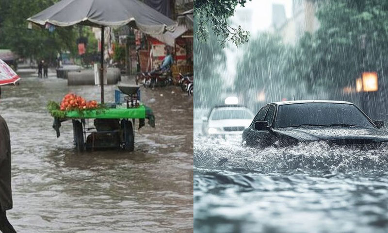 موسلا دھار بارش