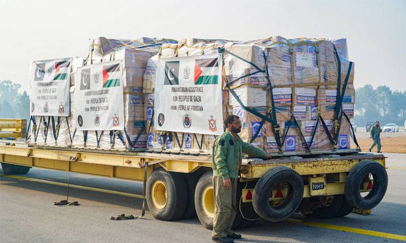غزہ کیلئے امدادی سامان