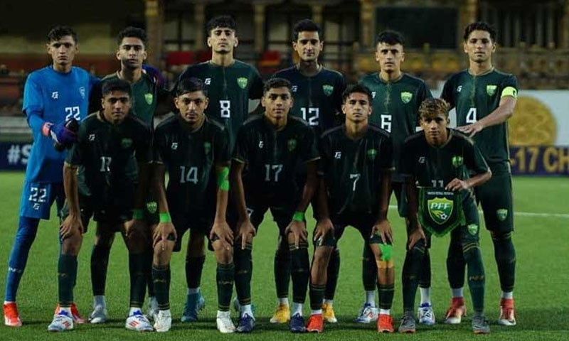 ساف انڈر17 فٹبال چیمپئن شپ، پاکستان شاندارکارکردگی کیساتھ سیمی فائنل میں داخل سیمی فائنل