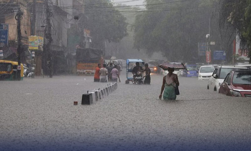 بھارت میں بارشوں سے تباہی، ایک ریاست آفت زدہ قرار، بڑا جانی نقصان، ریڈ الرٹ جاری