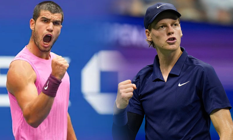 جینک سنر اور کارلوس الکاراز یو ایس اوپن کے فائنل میں پہنچ گئے