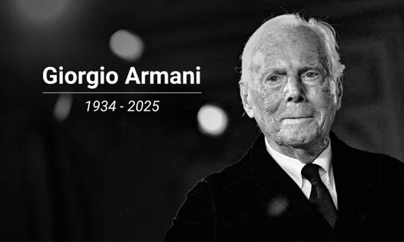 فیشن لیجنڈ جارجیو ارمانی انتقال کر گئے