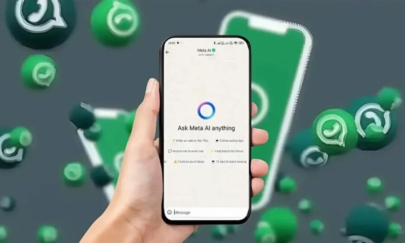 واٹس ایپ کا نیا فیچر، میٹا اے آئی سے پوچھیں