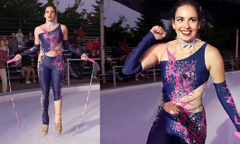 آئس اسکیٹر کا نیا عالمی ریکارڈ