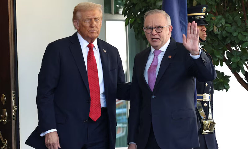 ٹرمپ اور آسٹریلوی وزیرِ اعظم کی وائٹ ہاؤس ملاقات، فوجی آلات سمیت ودیگر معاہدوں پر دستخط Trump