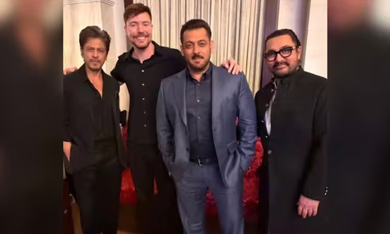 مسٹر بیسٹ اور بالی وڈ کے تینوں خانز کی ملاقات، نیا پروجیکٹ زیرِ غور؟