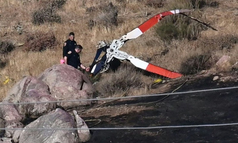 HELICOPTER down in california