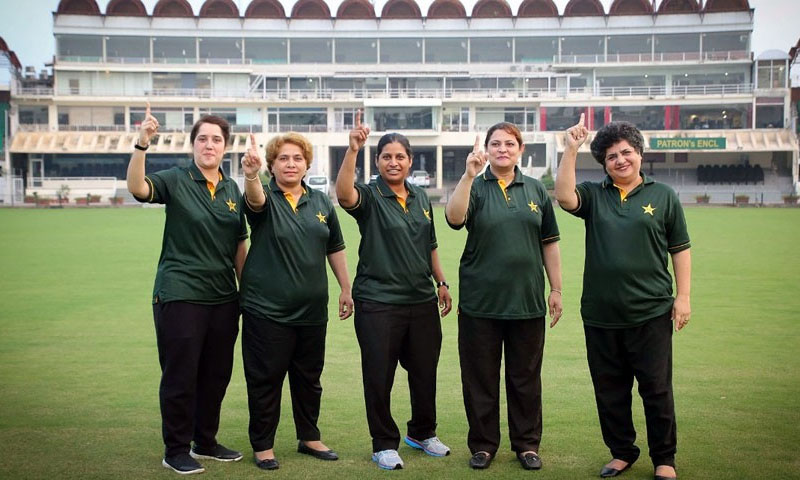 saleema imtiaz and other women cricket umpires