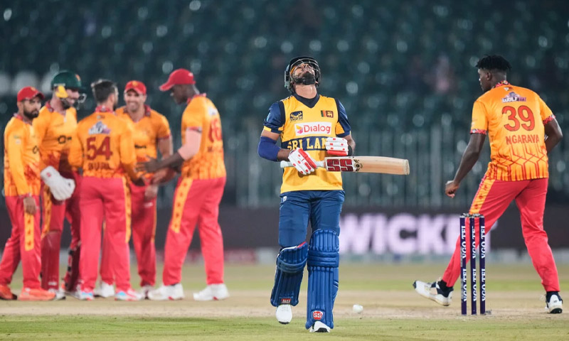 راولپنڈی،3ملکی سیریز میں زمبابوے نے سری لنکا کو 67 رنز سے شکست دے دی Zimbabwe۔ Sri Lanka