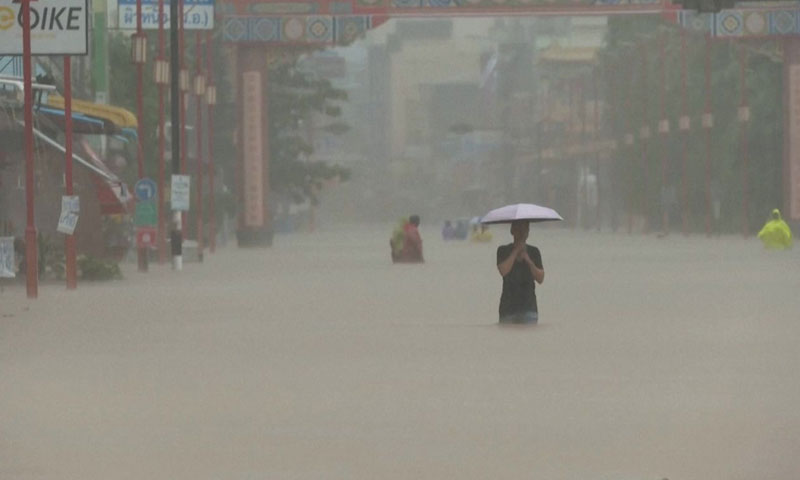 تھائی لینڈ میں بارشوں کا 300 سالہ ریکارڈ ٹوٹ گیا، 19 افراد ہلاک Rain