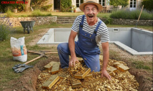 فرانسیسی شہری نے صحن کھودا تو سونے کی اینٹیں نکل آئیں