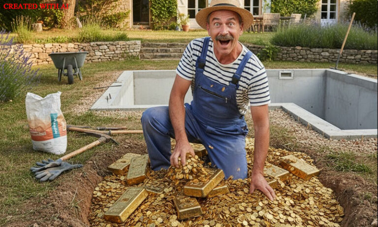 فرانسیسی شہری نے صحن کھودا تو سونے کی اینٹیں نکل آئیں