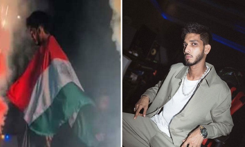 ریپر طلحہ انجم نے کنسرٹ میں بھارتی پرچم لہرانے پر قوم سے معافی مانگ لی