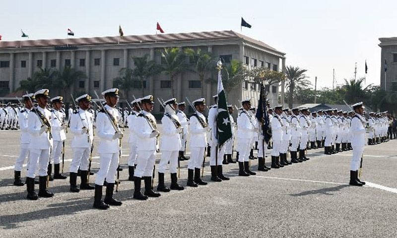 پاکستان نیول اکیڈمی کراچی میں کمیشننگ پریڈ، ملکی و غیر ملکی کیڈٹس کی شاندار پاسنگ آؤٹ Pakistan Naval Academy