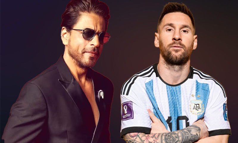 لیونل میسی کی بھارت آمد، شاہ رخ خان سے 13 دسمبر کو ملاقات متوقع