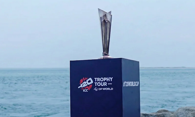 آئی سی سی ٹی20 ورلڈ کپ کی ٹرافی کا ٹور شروع T20 World Cup Trophy