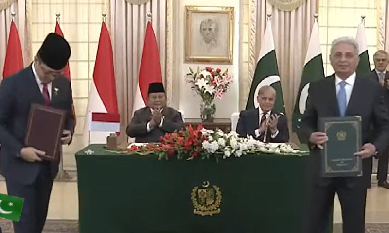 پاکستان اور انڈونیشیا کے درمیان تعاون کے 7 معاہدوں اور مفاہمتی یادداشتوں پر دستخط pakistan indonesia