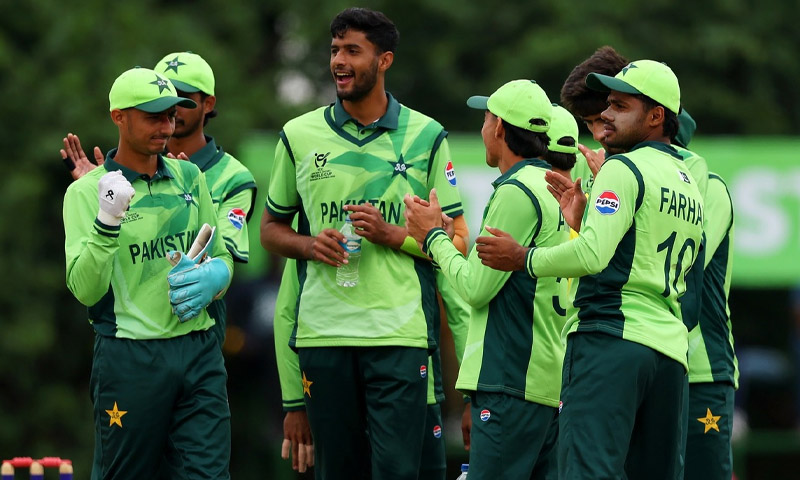 انڈر 19 کرکٹ ورلڈ کپ، پاکستانی ٹیم نے بڑا کارنامہ انجام دیدیا Pakistan Under-19