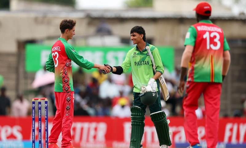 انڈر19ورلڈکپ:پاکستان نے زمبابوے کو کیسے اگلے مرحلے میں پہنچایا؟بحث چھڑ گئی pak team