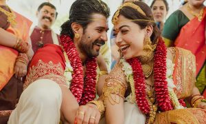 راشمیکا مندانا اور وجے دیوراکونڈا رشتۂ ازدواج میں منسلک، تصاویر دیکھیں