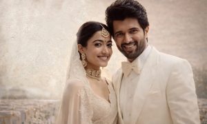 وجے  اور رشمیکا نے شادی کی تقریبات میں کرکٹ کا مزہ شامل کر دیا