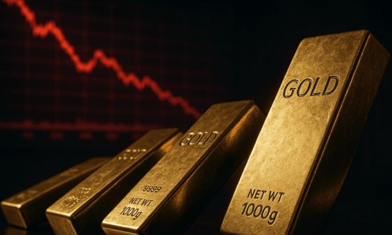 سونے کی قیمت کریش کر گئی