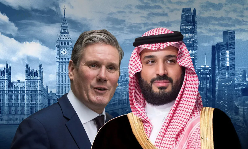 سعودی ولی عہد محمد بن سلمان اور برطانوی وزیرِاعظم کا ٹیلیفونک رابطہ