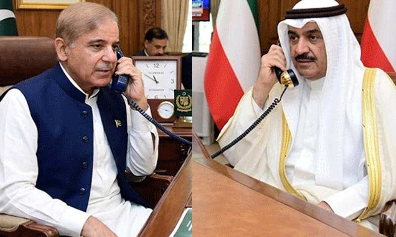 وزیراعظم  اور کویت کے ولی عہد کا رابطہ، حملوں کی مذمت اور یکجہتی کا اظہار