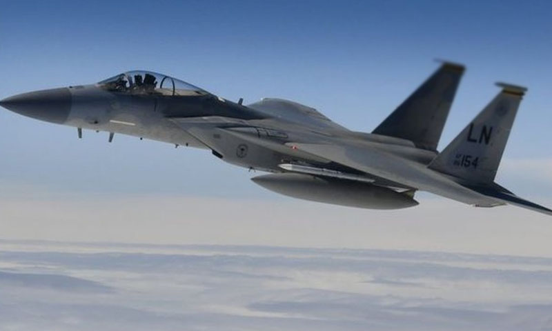 امریکا کا ایف۔15 طیارہ تباہ