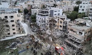 اسرائیل پر میزائلوں کی بارش، درجنوں عمارتیں تباہ