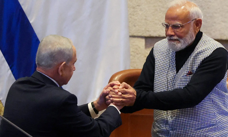 اسرائیل نواز پالیسی،انتہاپسند مودی کو کڑی تنقید کا سامنا