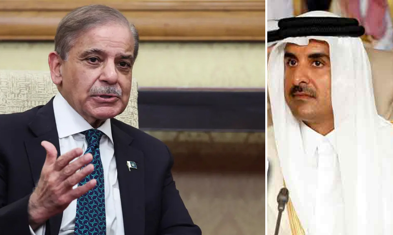 وزیراعظم  کا امیرقطر کو  فون :مکمل یکجہتی اور حمایت کا یقین دلایا