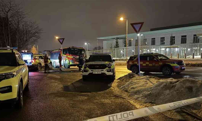 اوسلو میں امریکی سفارتخانے کے باہر زوردار دھماکا ، عمارت اور گاڑیوں کو نقصان