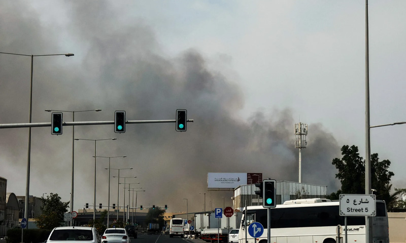 دوحہ میں زوردار دھماکے ، میزائل حملہ ناکام بنا دیا ، قطری وزارت دفاع