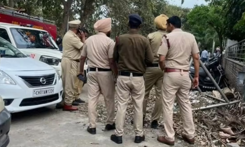 بھارتی شہر چندی گڑھ میں بی جے پی دفتر کے باہر دھماکا