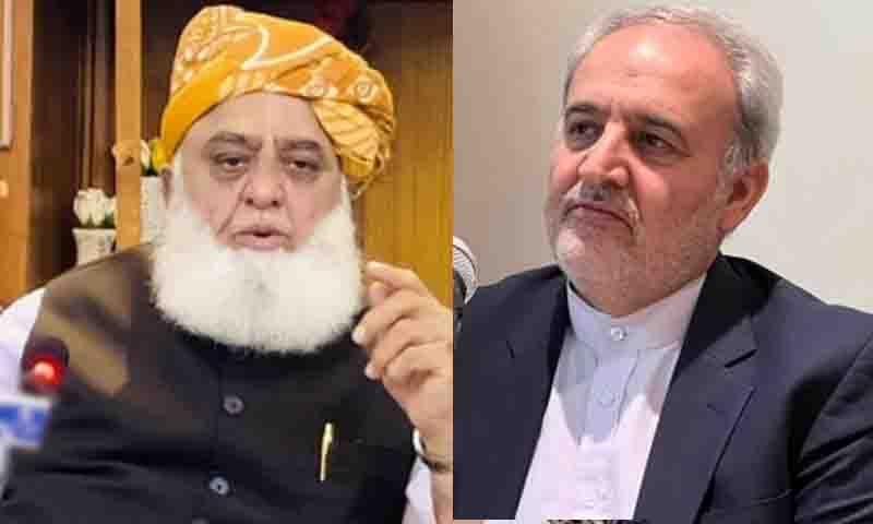 ایرانی اعلیٰ سطح وفد کی مولانا فضل الرحمان سے ملاقات، خطے کی صورتحال پر تبادلہ خیال