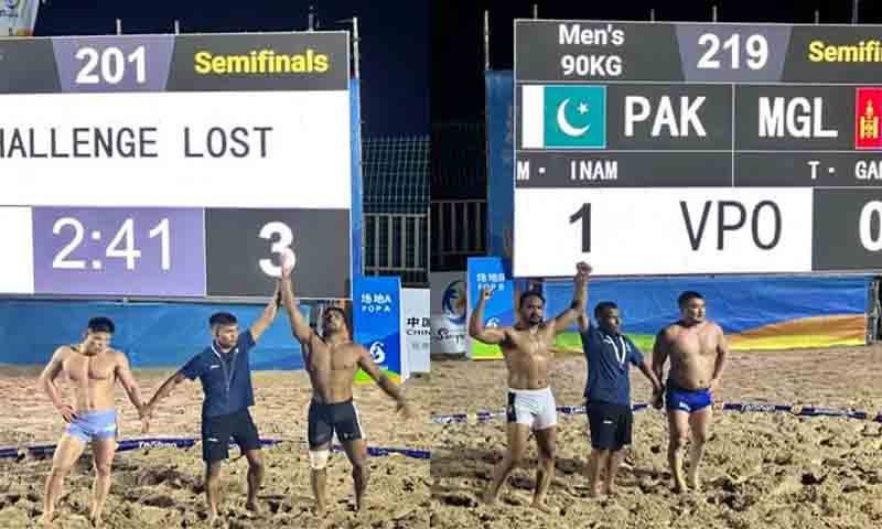 ایشین بیچ گیمز، پاکستانی پہلوان کی بھارت کے خلاف شاندار فتح