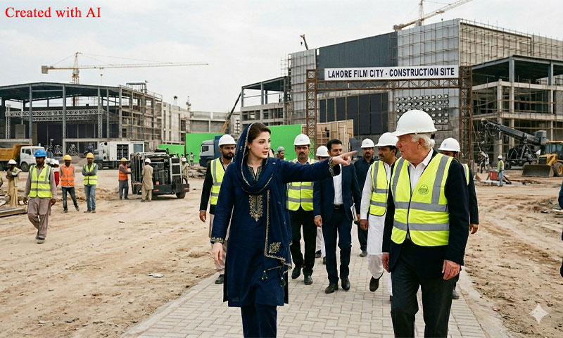 مریم نواز کا لاہور میں فلم سٹی بنانے کا اعلان