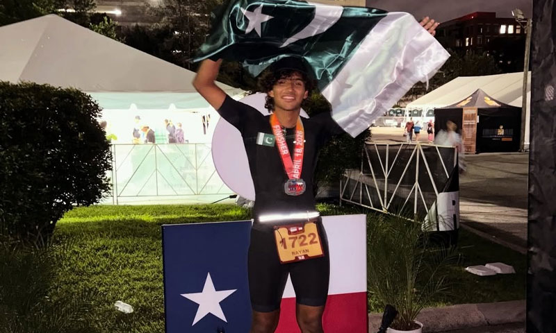 کراچی کے نوجوان نے آئرن مین ٹرائتھلون مکمل کر کے تاریخ رقم کر دی